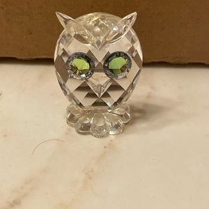 Swarovski crystal owl figurine